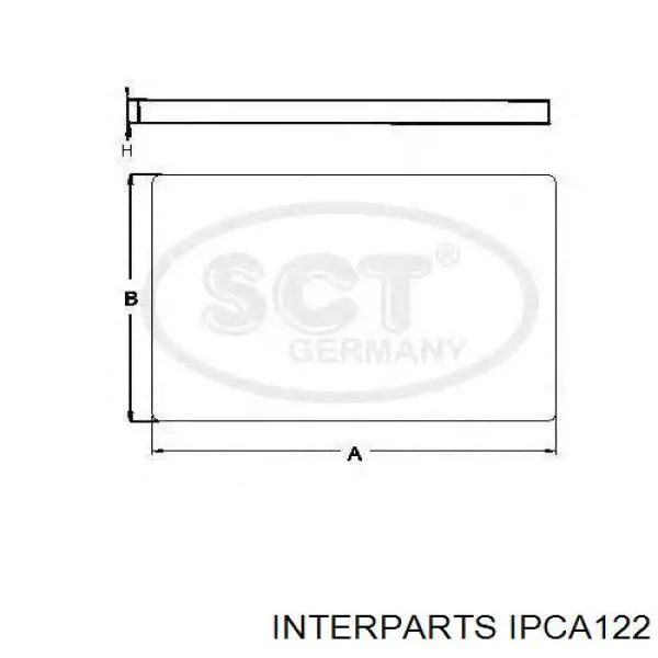 Купити IPCA122 Interparts Фільтр салону вугільний