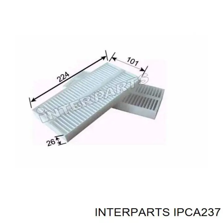 IPCA237 Interparts Внутрішньосалонний фільтр