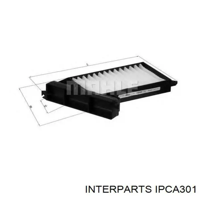 Фільтр повітряний обігрівача Interparts IPCA301 ціна, від 6.31 USD