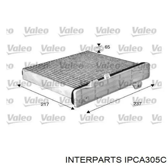 IPCA305C Interparts Внутрішньосалонний фільтр