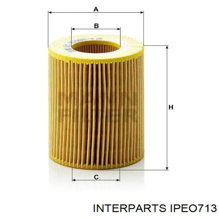 IPEO713 Interparts фільтр масляний