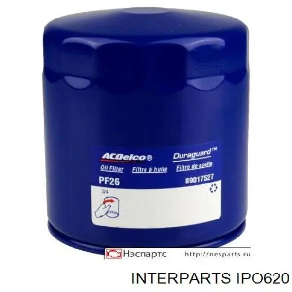 IPO620 Interparts Фільтр масла