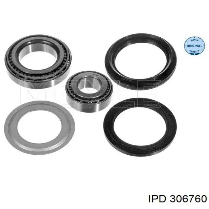 Комплект підшипник маточини передньої IPD 306760 ціна, від 14.85 USD