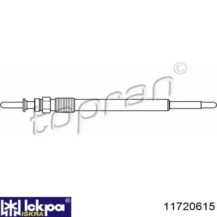 Свіча накалу Iskra 11720615 ціна, від 4.64 USD