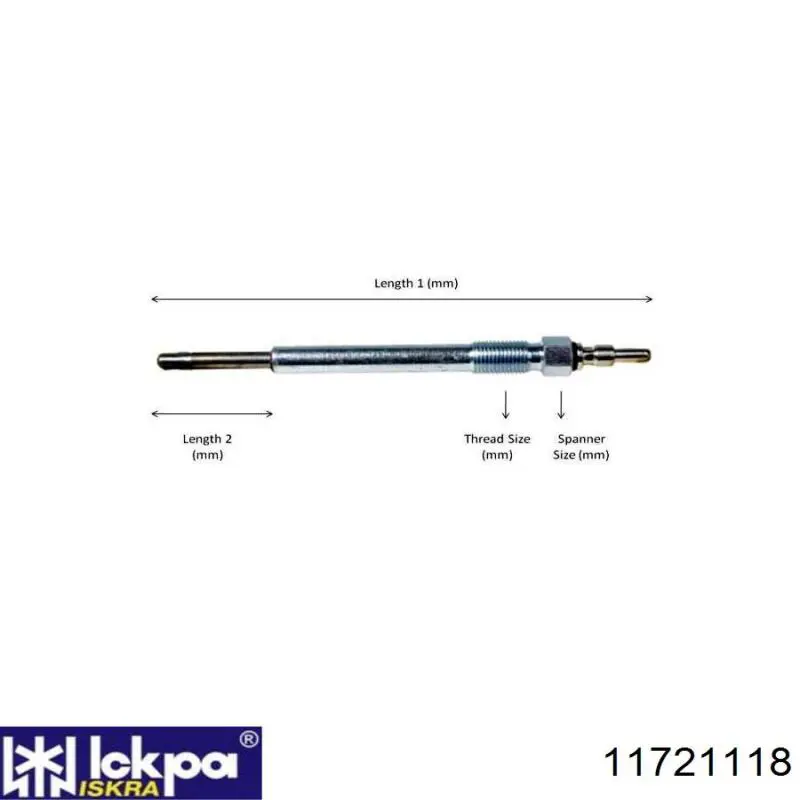 Свіча накалу Iskra 11721118 ціна, від 7.71 USD