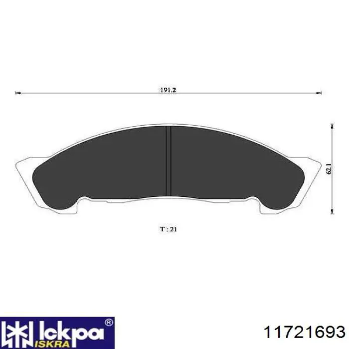 Свічка накалу 11721693 Iskra