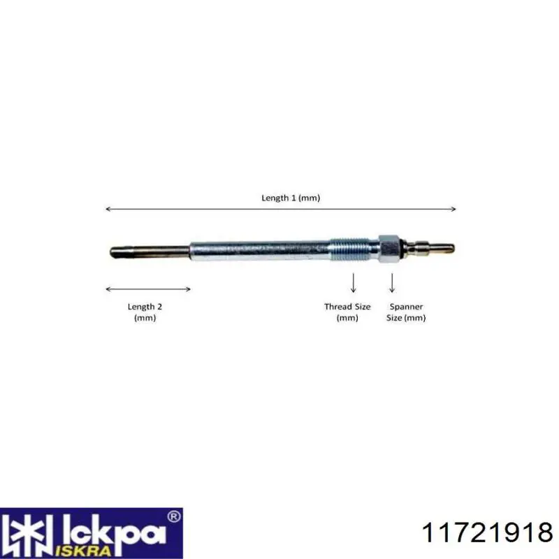 Свічка накалу 11721918 Iskra