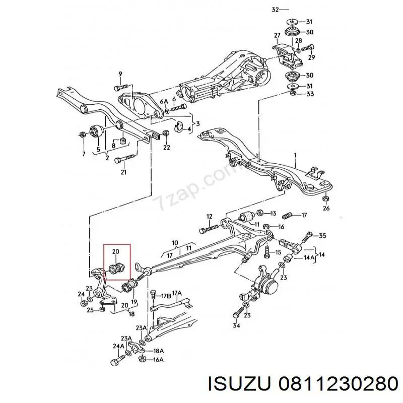 0811230280 Isuzu 