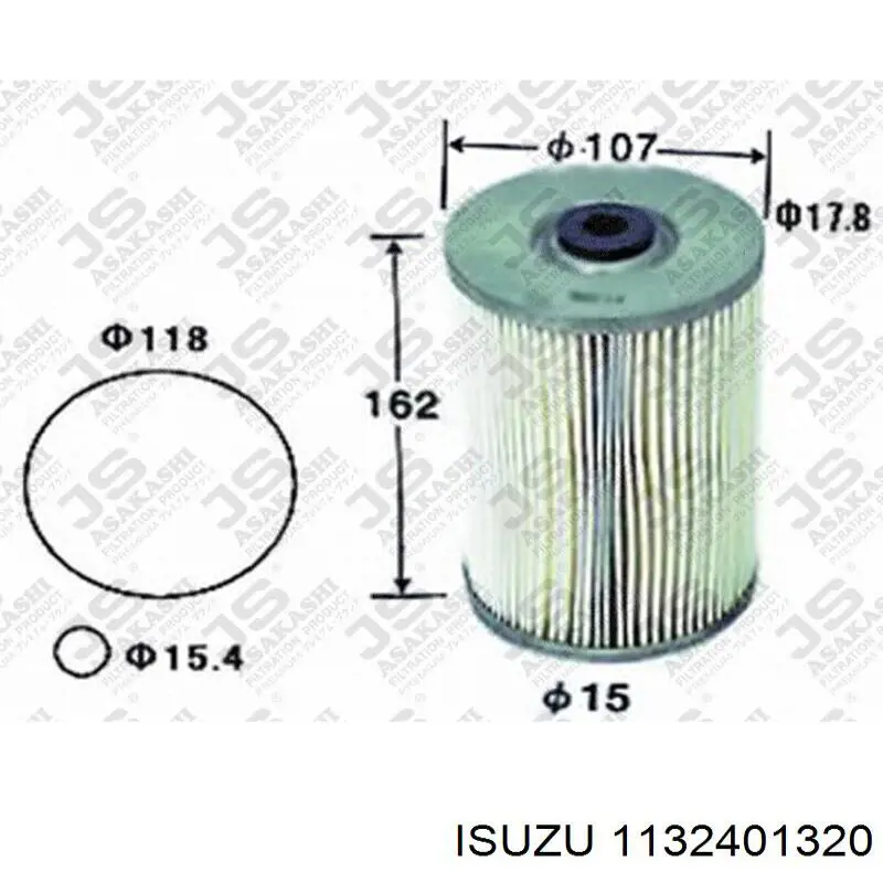 Фільтр масляний 1132401320 Isuzu