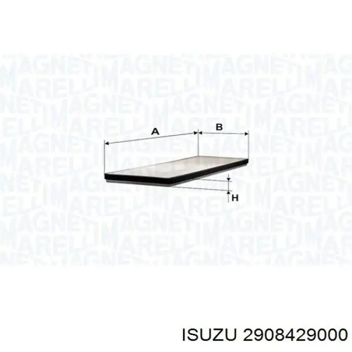 Фільтр повітряний Isuzu 2908429000