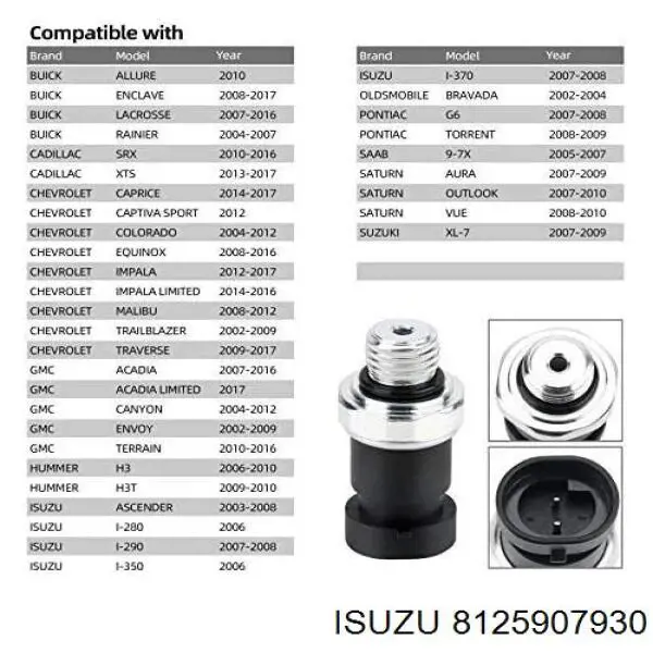  General Motors 12590793 ціна, від 76.18 USD