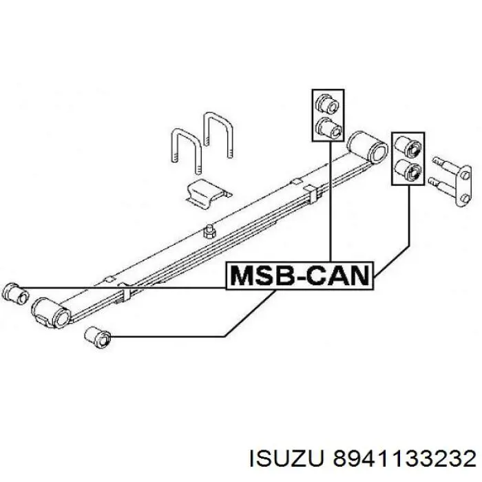 Сайлентблок сережки ресори 8941133232 Isuzu