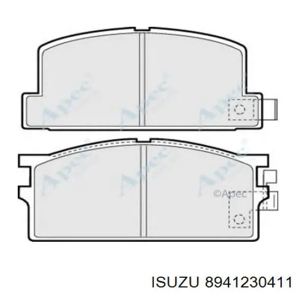 Передні тормозні колодки 5SP287 Samko
