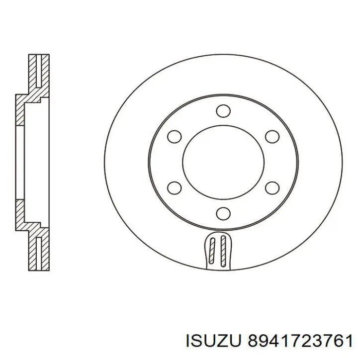 Гальмівні диски передні 8941723761 Isuzu