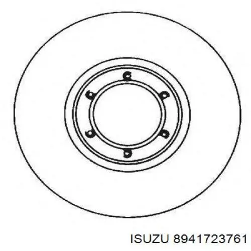8941723761 Isuzu диск гальмівний передній