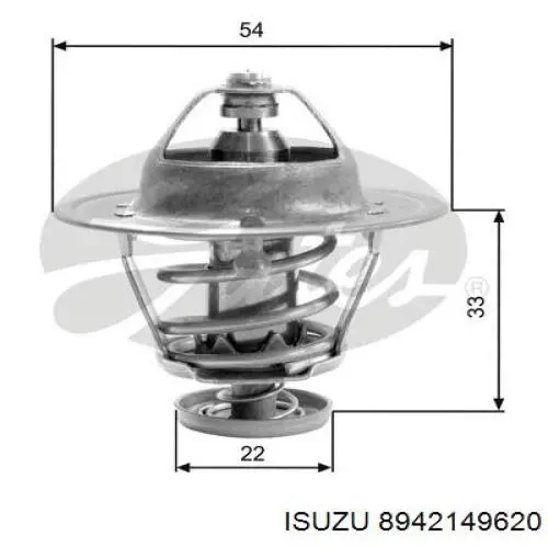 Купити 8942149620 Isuzu Термостат в корпусі