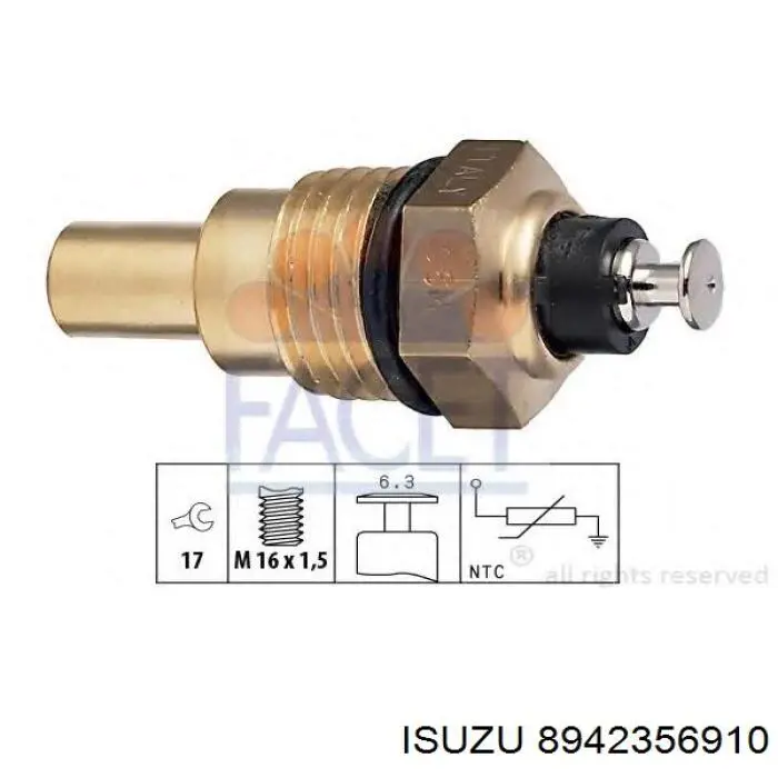 Купити 8942356910 Isuzu Датчик температури охолоджуючої рідини