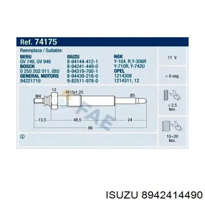  8942414490 Isuzu