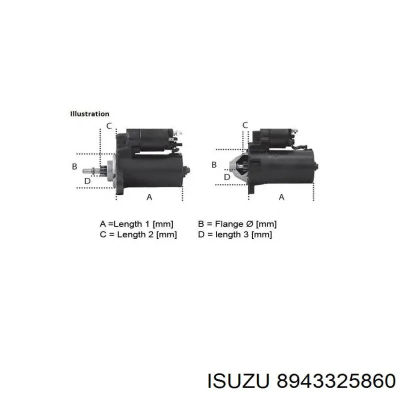 Купити 8943325860 Isuzu Стартер