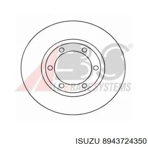 8943724350 Isuzu диск гальмівний передній