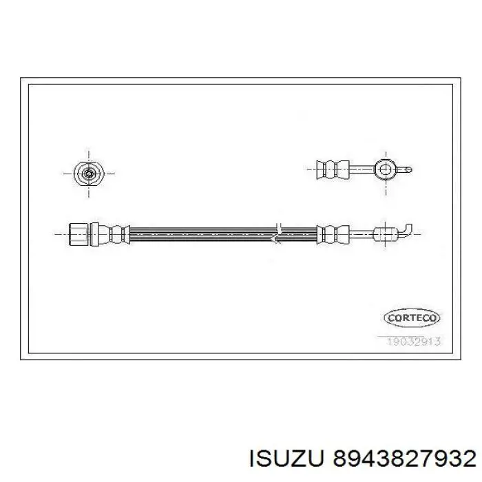 8943827932 Isuzu Шланг гальмівний задній