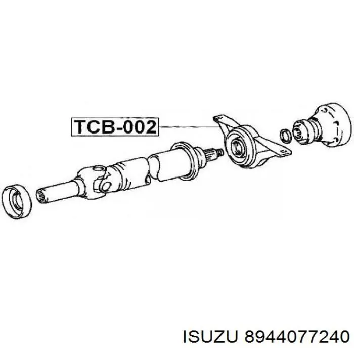 Підшипник піввісі переднього моста Isuzu 8944077240 ціна, від 9.90 USD