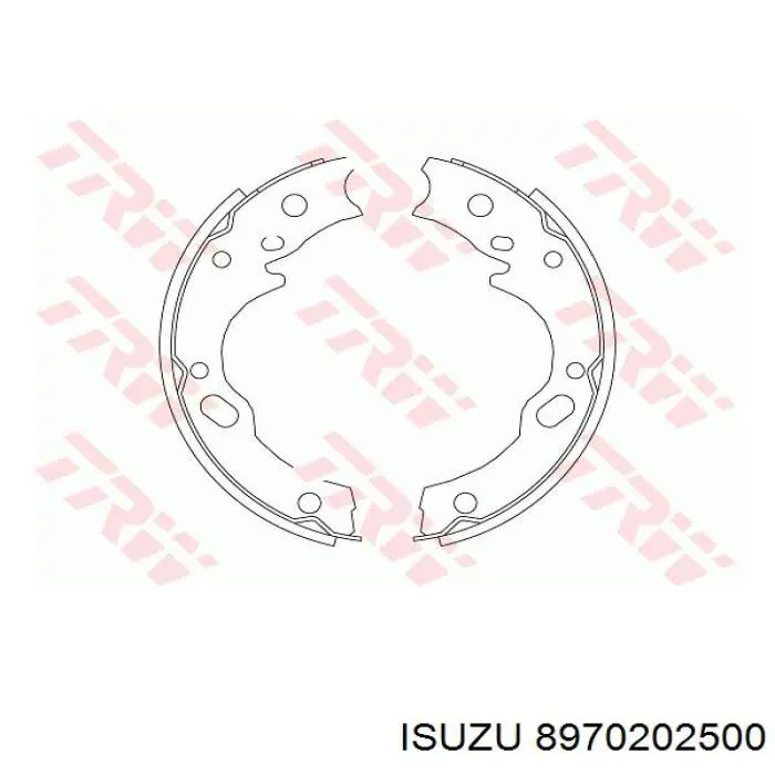 Колодки ручника / стоянкового гальма Isuzu 8970202500 ціна, від 17.83 USD