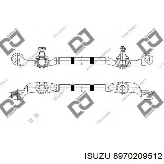 Купити 8970209512 Isuzu Тяга рульова центральна
