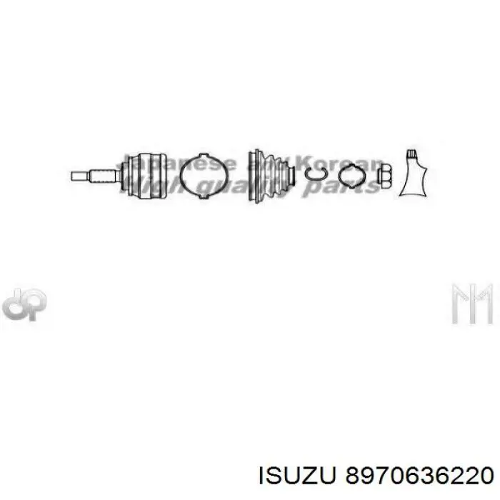 Купити 8970636220 Isuzu Шарнір приводу зовнішній