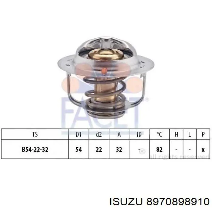 Купити 8970898910 Isuzu Термостат в корпусі