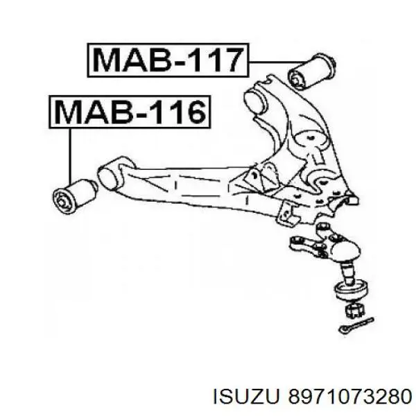 Купити SB5321 555 Кульова опора, верхня