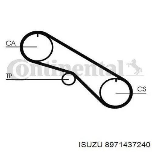 Зубчастий ремінь Isuzu 8971437240 ціна, від 20.54 USD
