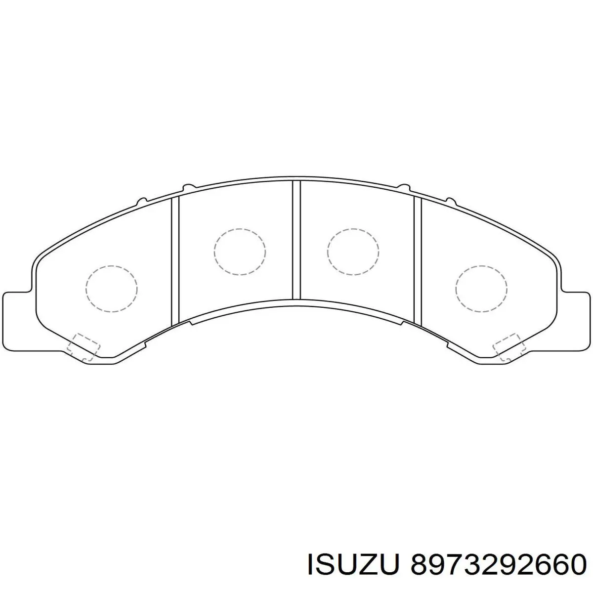 Задні гальмівні колодки Isuzu 8973292660 ціна, від 43.91 USD