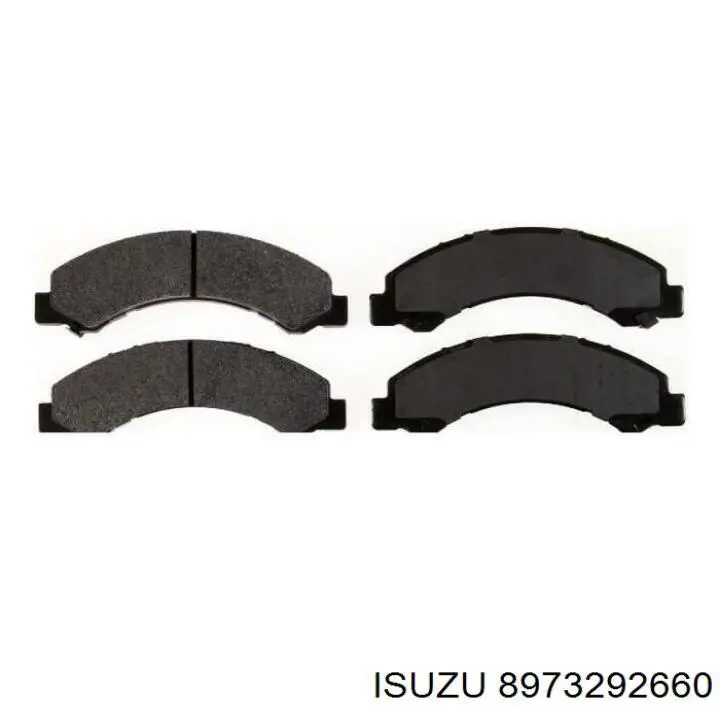 Задні гальмівні колодки 8973292660 Isuzu