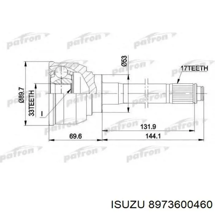 8973600460 Isuzu 