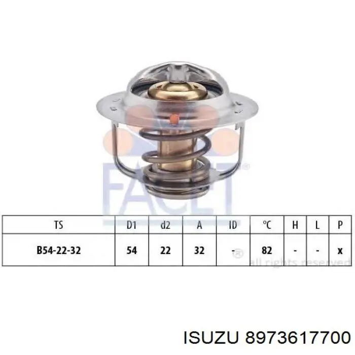 Купити 8973617700 Isuzu Термостат в корпусі