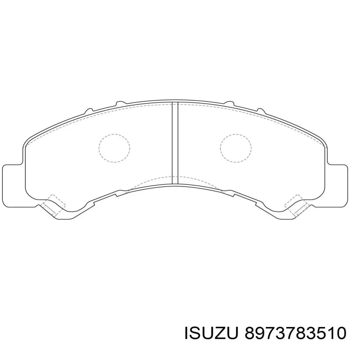 Колодки гальмові задні, дискові 8973783510 Isuzu