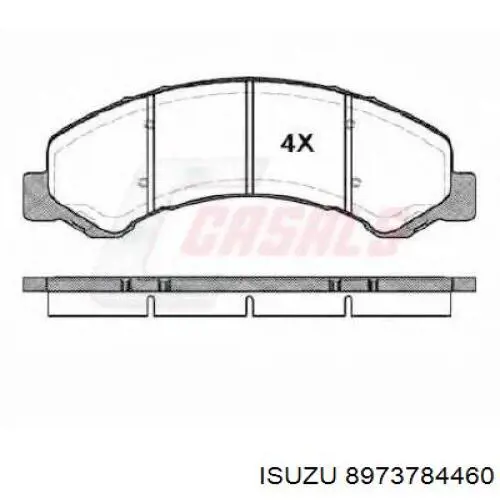 Гальмівні колодки Isuzu 8973784460 ціна, від 38.38 USD