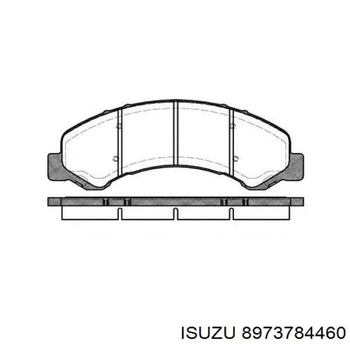 Передні тормозні колодки 8973784460 Isuzu