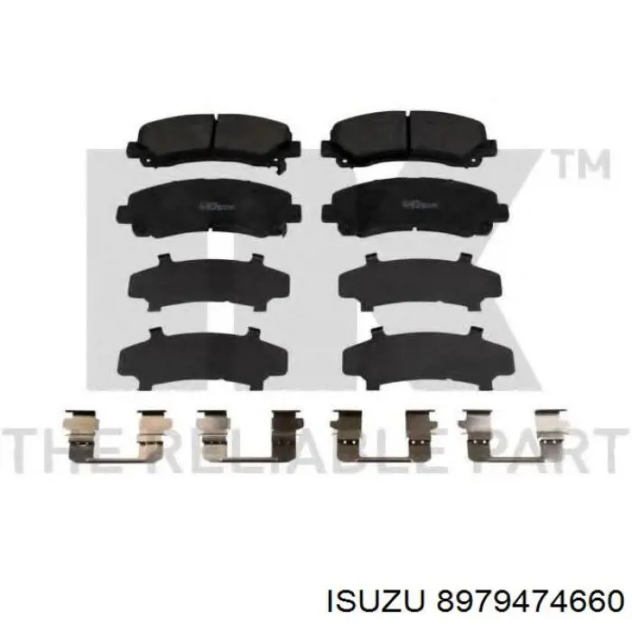 Гальмівні колодки Isuzu 8979474660 ціна, від 24.93 USD