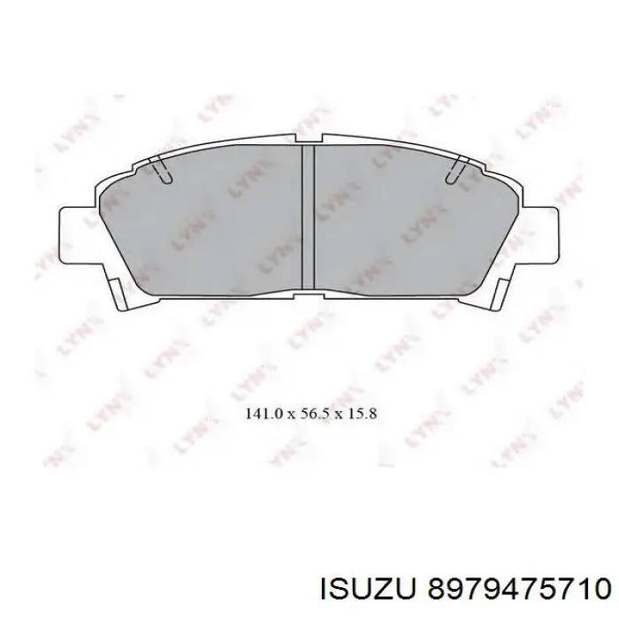 Гальмівні колодки Isuzu 8979475710 ціна, від 34.19 USD