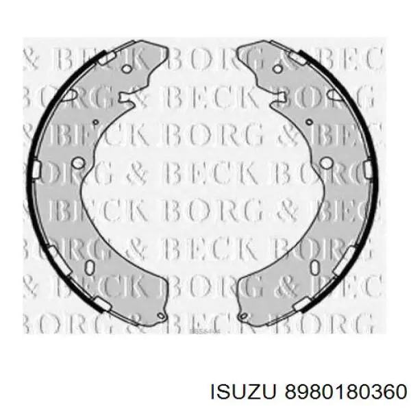 Купити 8980180360 Isuzu Колодки гальмові задні, барабанні