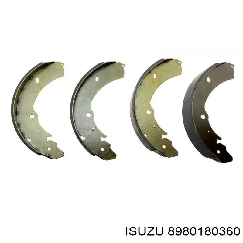 Колодки гальмові задні, барабанні Isuzu 8980180360 ціна, від 41.56 USD