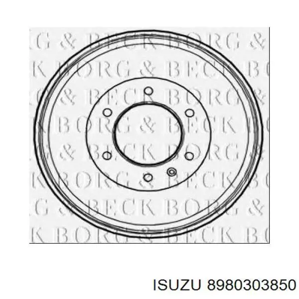 Купити 8980303850 Isuzu Барабан гальмівний задній