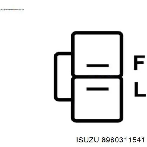 Генератор Isuzu 8980311541 ціна, від 175.34 USD