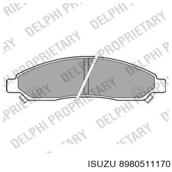 Гальмівні колодки Isuzu 8980511170 ціна, від 22.09 USD