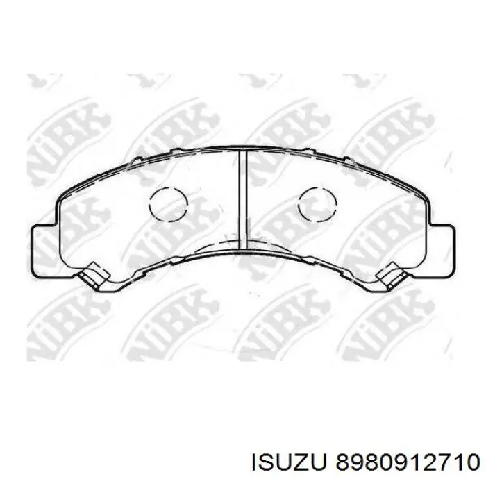 Задні гальмівні колодки Isuzu 8980912710 ціна, від 38.38 USD