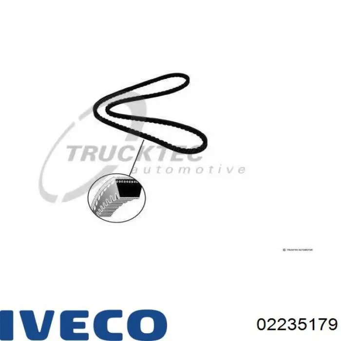 Ремінь приводний, агрегатів 02235179 Iveco