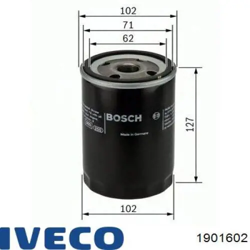 Купити 1901602 Iveco Фільтр очищення масла відцентровий