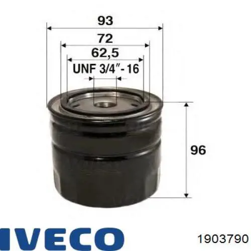 1903790 Iveco Датчик показника тиску масла
